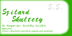 szilard skultety business card